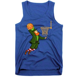 Leprechaun Dunking A Basketball St Patricks Day Gift Tank Top