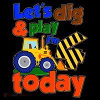 Let's Dig And Play I'm 4 Four Today 4th Birthday Party Excavator Short Acrylic Beanie