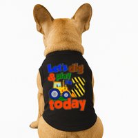 Let's Dig And Play I'm 3 Three Today 3rd Birthday Party Excavator Doggie Tank