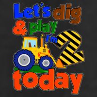 Let's Dig And Play I'm 2 Two Today 2nd Birthday Party Excavator Tumbler