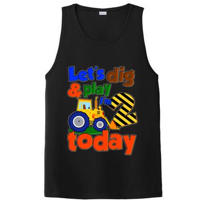 Let's Dig And Play I'm 2 Two Today 2nd Birthday Party Excavator PosiCharge Competitor Tank