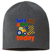 Let's Dig And Play I'm 2 Two Today 2nd Birthday Party Excavator Sustainable Beanie