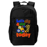 Let's Dig And Play I'm 1 One Today 1st Birthday Party Excavator Backpack