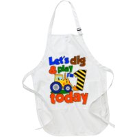 Let's Dig And Play I'm 1 One Today 1st Birthday Party Excavator Apron