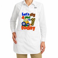 Let's Dig And Play I'm 1 One Today 1st Birthday Party Excavator Apron