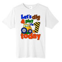 Let's Dig And Play I'm 1 One Today 1st Birthday Party Excavator Tall Fusion ChromaSoft Performance T-Shirt