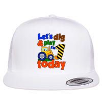 Let's Dig And Play I'm 1 One Today 1st Birthday Party Excavator Flatbill Hat
