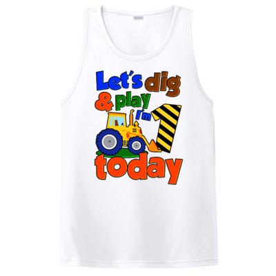 Let's Dig And Play I'm 1 One Today 1st Birthday Party Excavator PosiCharge Competitor Tank