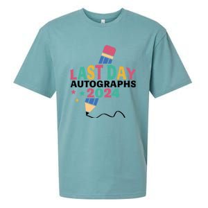 Last Day Autographs 2024 End Of School Sueded Cloud Jersey T-Shirt