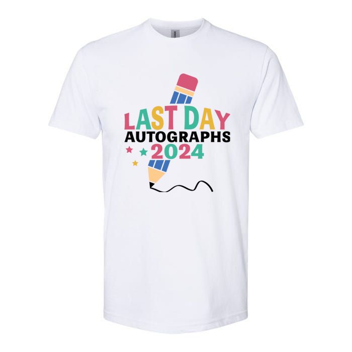 Last Day Autographs 2024 End Of School Softstyle CVC T-Shirt