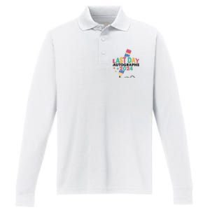 Last Day Autographs 2024 End Of School Performance Long Sleeve Polo