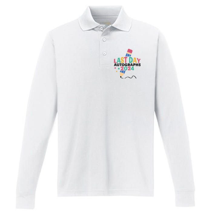 Last Day Autographs 2024 End Of School Performance Long Sleeve Polo