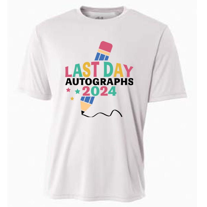 Last Day Autographs 2024 End Of School Cooling Performance Crew T-Shirt