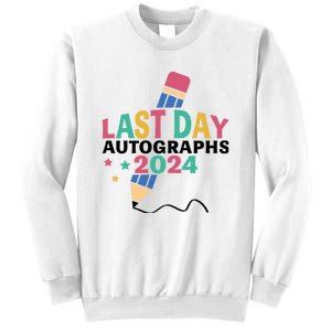 Last Day Autographs 2024 End Of School Sweatshirt