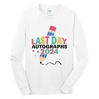 Last Day Autographs 2024 End Of School Tall Long Sleeve T-Shirt