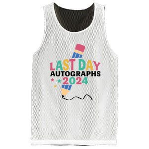 Last Day Autographs 2024 End Of School Mesh Reversible Basketball Jersey Tank