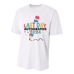 Last Day Autographs 2024 End Of School Performance Sprint T-Shirt