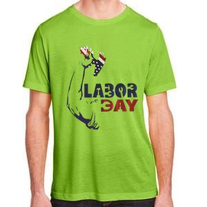 Labor Day America Flag Laborer Gift Happy Labor Day Gift Adult ChromaSoft Performance T-Shirt