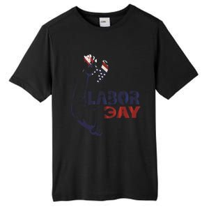 Labor Day America Flag Laborer Gift Happy Labor Day Gift Tall Fusion ChromaSoft Performance T-Shirt