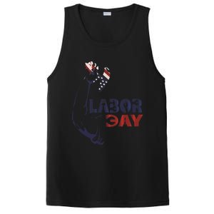 Labor Day America Flag Laborer Gift Happy Labor Day Gift PosiCharge Competitor Tank