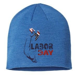 Labor Day America Flag Laborer Gift Happy Labor Day Gift Sustainable Beanie