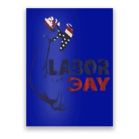 Labor Day America Flag Laborer Gift Happy Labor Day Gift Poster