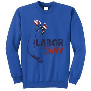 Labor Day America Flag Laborer Gift Happy Labor Day Gift Tall Sweatshirt