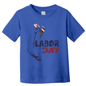 Labor Day America Flag Laborer Gift Happy Labor Day Gift Toddler T-Shirt