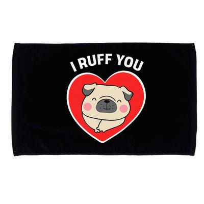 Lucky Dog Animal Rescue I Ruff You Valentine's Day Microfiber Hand Towel