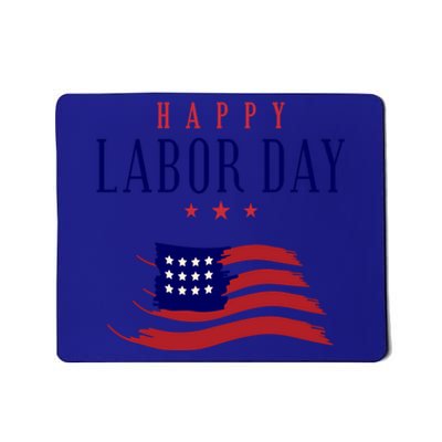 Labor Day American Flag Patriotic Gift Mousepad