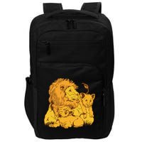 Lion Dad And Babies Impact Tech Backpack
