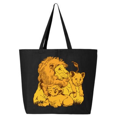Lion Dad And Babies 25L Jumbo Tote