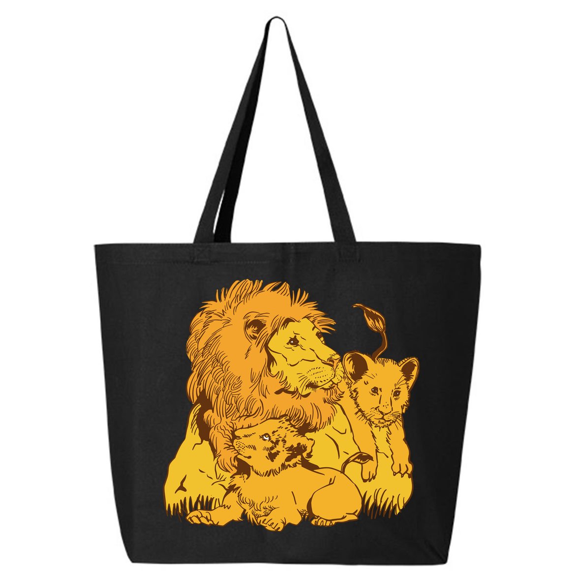 Lion Dad And Babies 25L Jumbo Tote