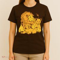 Lion Dad And Babies T-Shirt