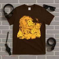 Lion Dad And Babies T-Shirt
