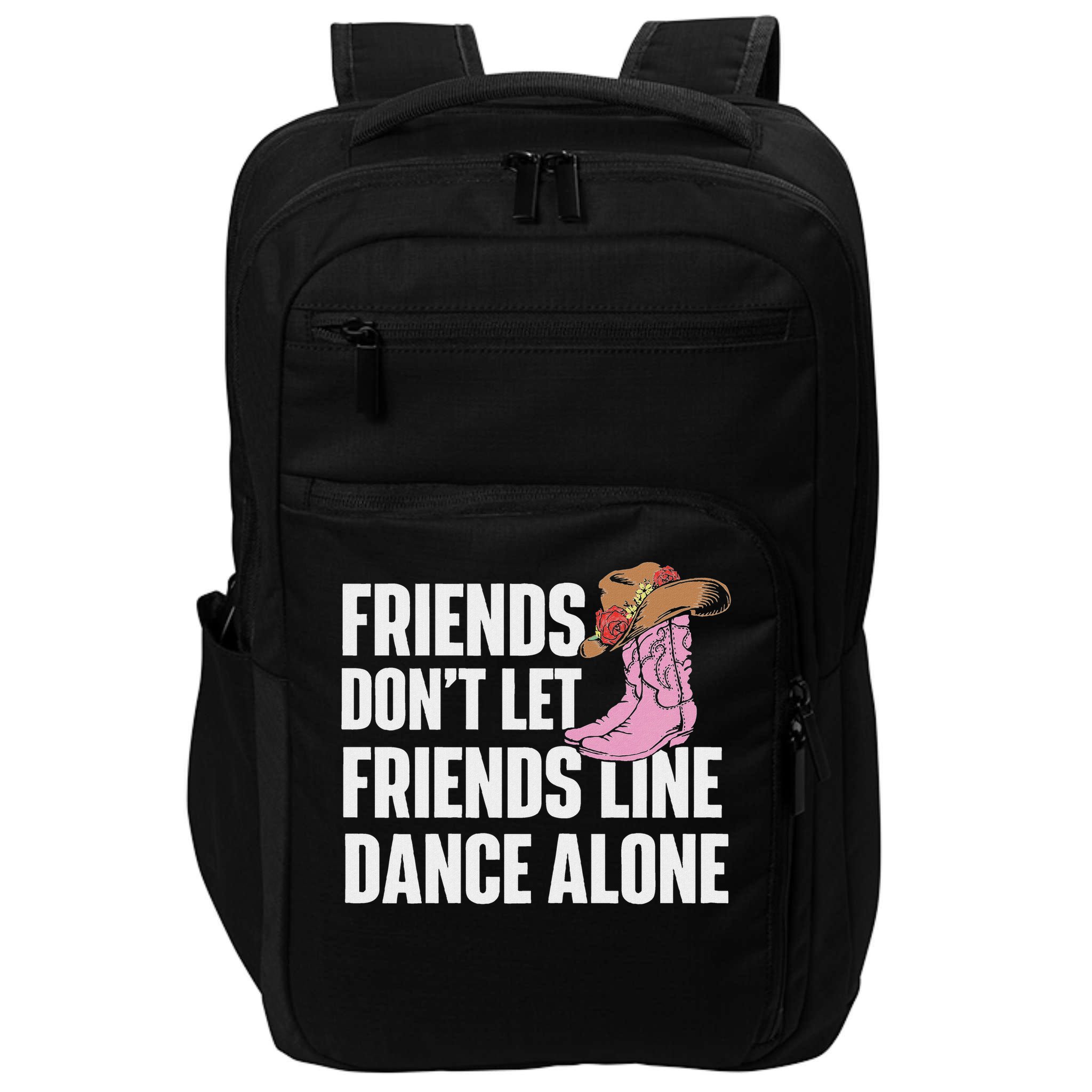 Line Dance Alone Country Music Western Dancer Cowgirl Impact Tech Backpack