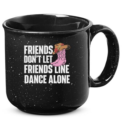 Line Dance Alone Country Music Western Dancer Cowgirl 15oz Campfire Ceramic Mug