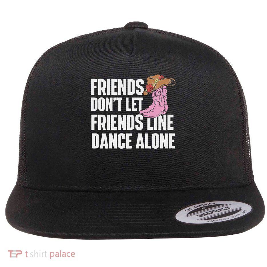 Line Dance Alone Country Music Western Dancer Cowgirl Flatbill Hat