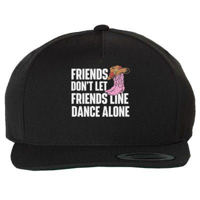 Line Dance Alone Country Music Western Dancer Cowgirl Wool Snapback Cap