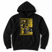 Let's Dig And Play I'm 5 Today 5th Birthday Party Excavator Hoodie