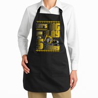 Let's Dig And Play I'm 5 Today 5th Birthday Party Excavator Apron