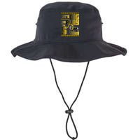 Let's Dig And Play I'm 5 Today 5th Birthday Party Excavator Legacy Cool Fit Booney Bucket Hat