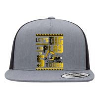 Let's Dig And Play I'm 5 Today 5th Birthday Party Excavator Flat Bill Trucker Hat