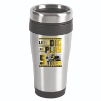 Let's Dig And Play I'm 5 Today 5th Birthday Party Excavator 16oz Travel Tumbler