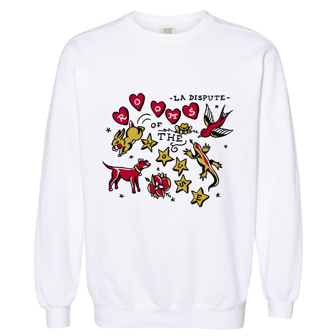 La Dispute Animals Rooms Of The House Garment-Dyed Sweatshirt