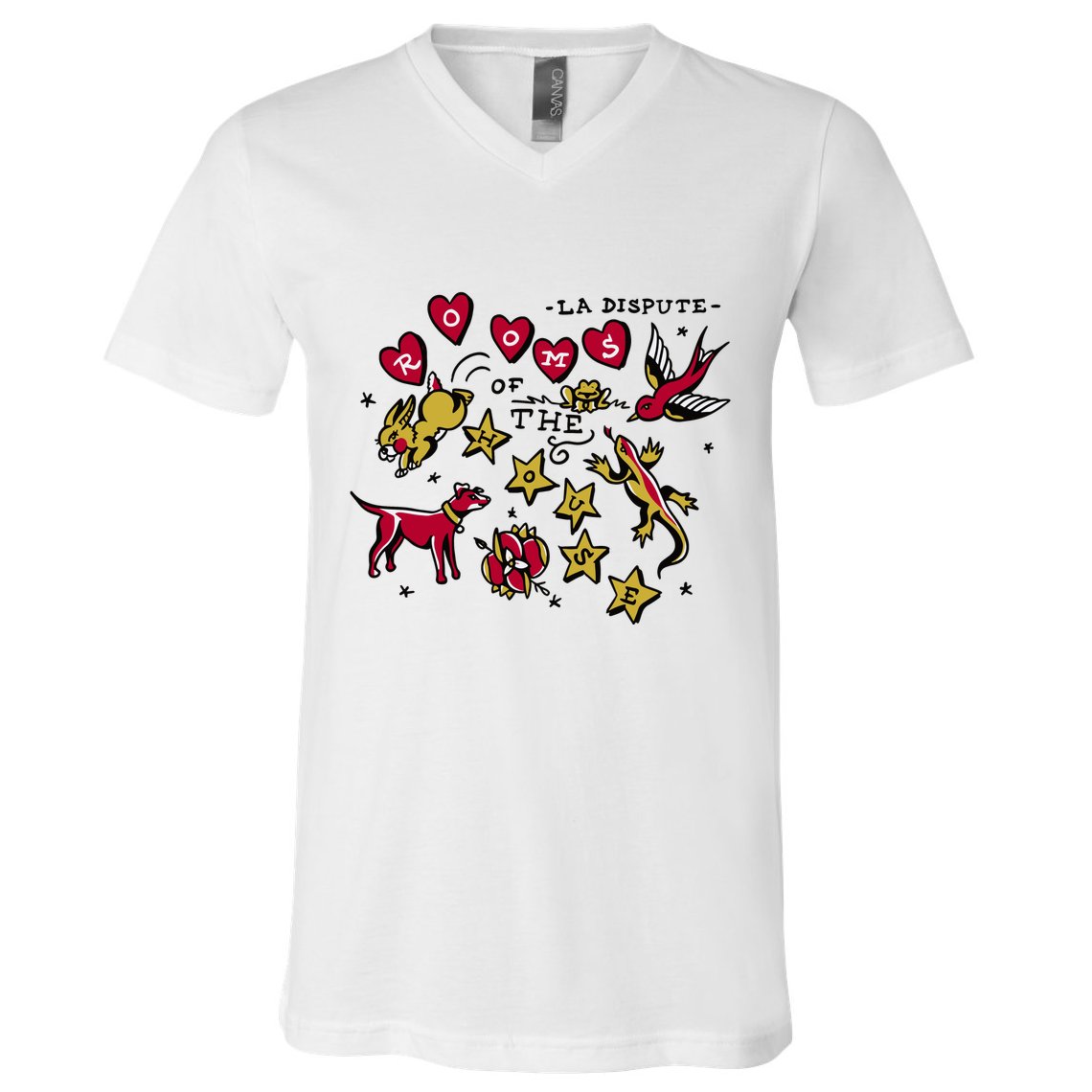 La Dispute Animals Rooms Of The House V-Neck T-Shirt