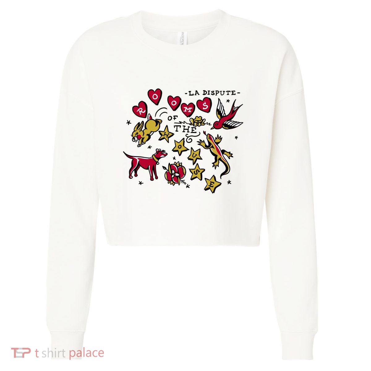 La Dispute Animals Rooms Of The House Cropped Pullover Crew