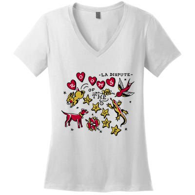 La Dispute Animals Rooms Of The House Women's V-Neck T-Shirt