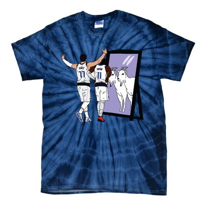 Luka Doncic And Kyrie Irving Mirror Goats Dallas Tie-Dye T-Shirt