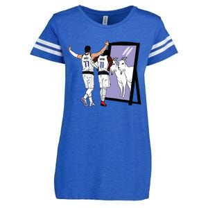 Luka Doncic And Kyrie Irving Mirror Goats Dallas Enza Ladies Jersey Football T-Shirt